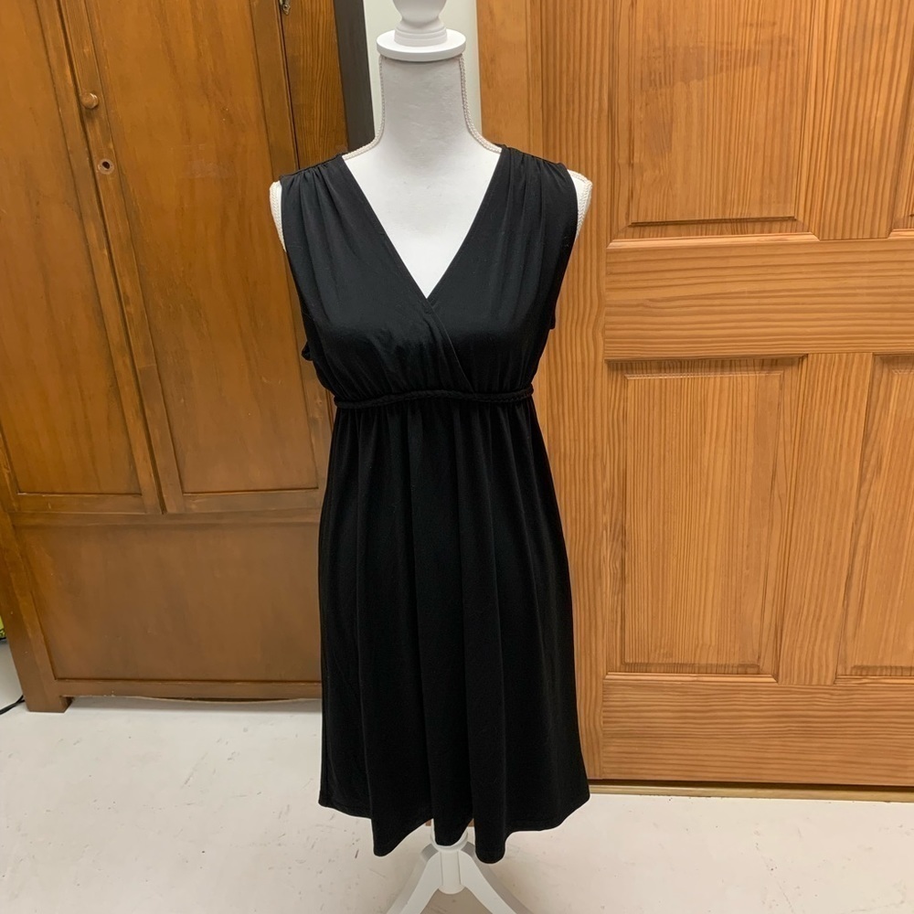 Philosophy petite large black mini dress sun L-34in 18-19in pit #retrosport